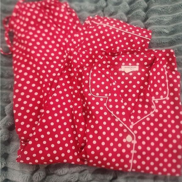 Richie House Polka Dot Pajamas - Red - Picture 1 of 7